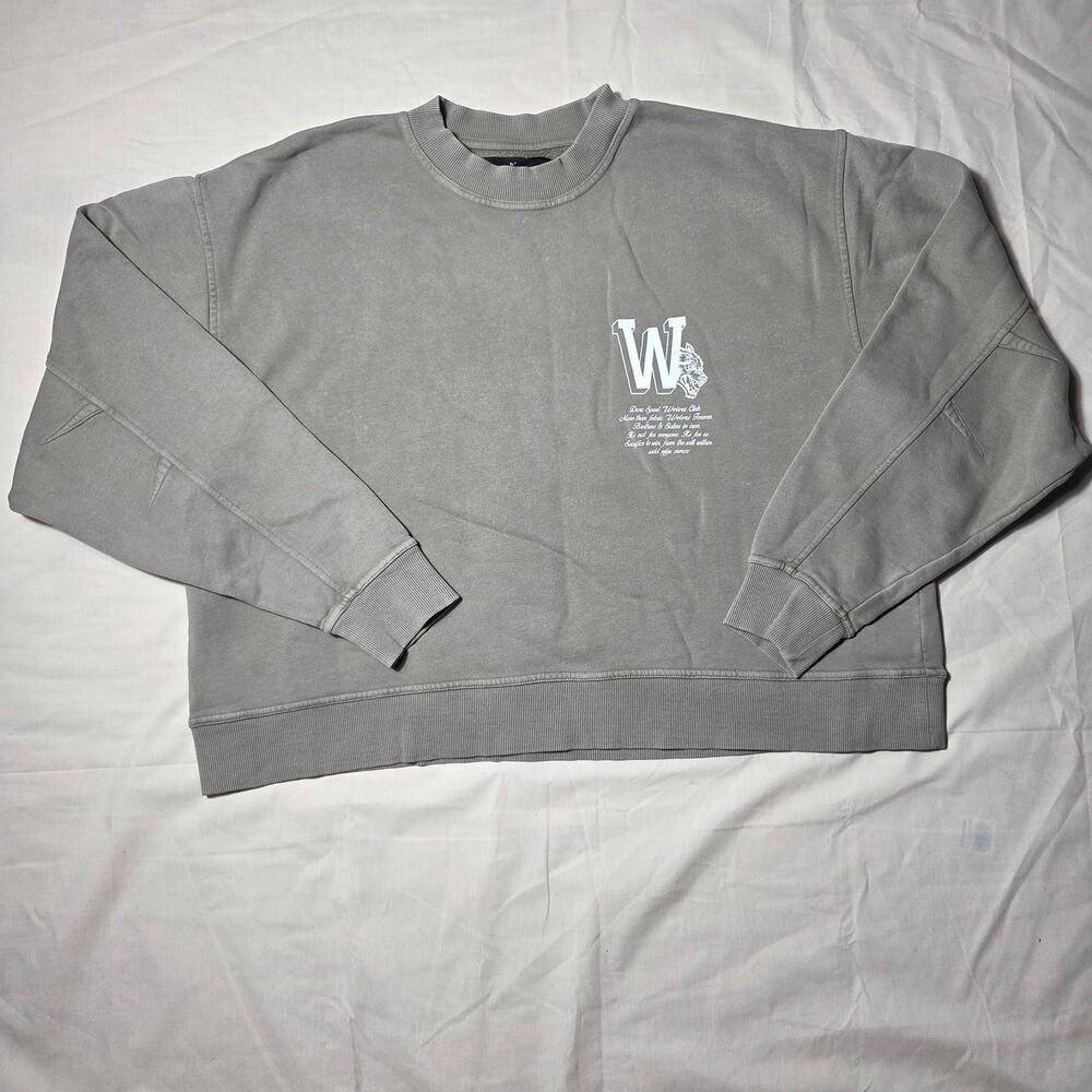 Darc Sport Breath Of Wolves London Crewneck Sweatshirt Wolf Gray Size Large